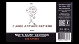Nuits-Saint-Georges Les Athées Cuvée Arthur Retière - ニュイ・サン・ジョルジュ レ・ザテ キュヴェ・アルテュール・ルティエール